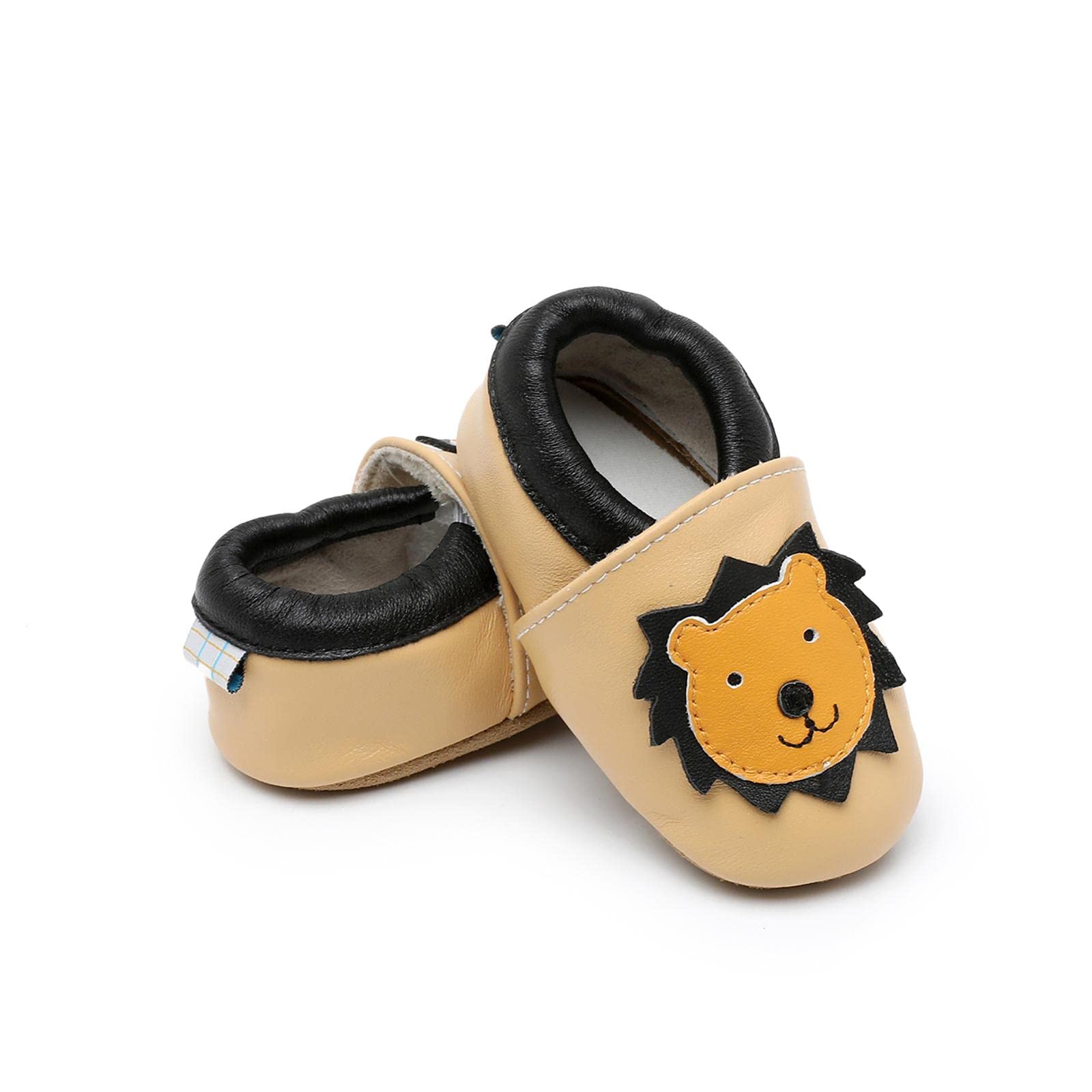 Neonata Scarpe Scarpine Primi Passi Morbida de Bambina Scarpe da Bambino in Scamosciata Pelle Cartone Animato 0 a 24 Mesi