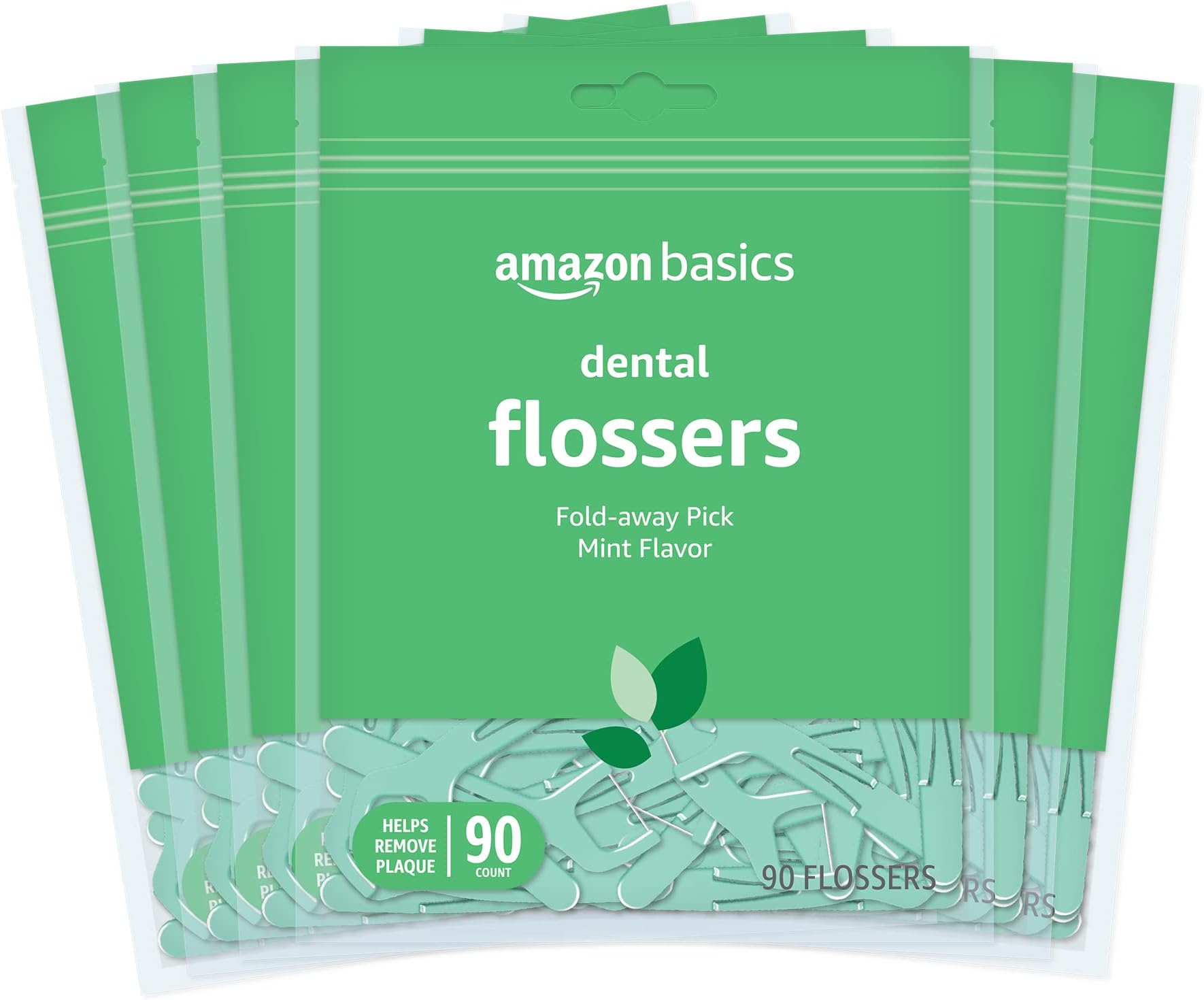 Mint Dental Flosses, 540 Count, 6 Packs of 90