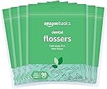 Amazon Basics Mint Dental Flosses, 540 Count, 6 Packs of 90