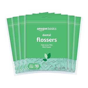 Amazon Basics Mint Dental Flosses 540 Count 6 Packs of 90