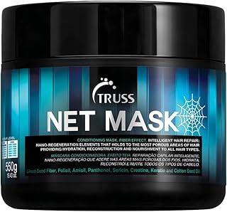 TRUSS Net Deep Conditioning Hair Mask for Damaged Hair - Formulated with Nano-Regeneration for Protein Replenishment, Hydration & Shine - Reduces Frizz, Defines Curls & Restores Elasticity (19.4 Oz)
