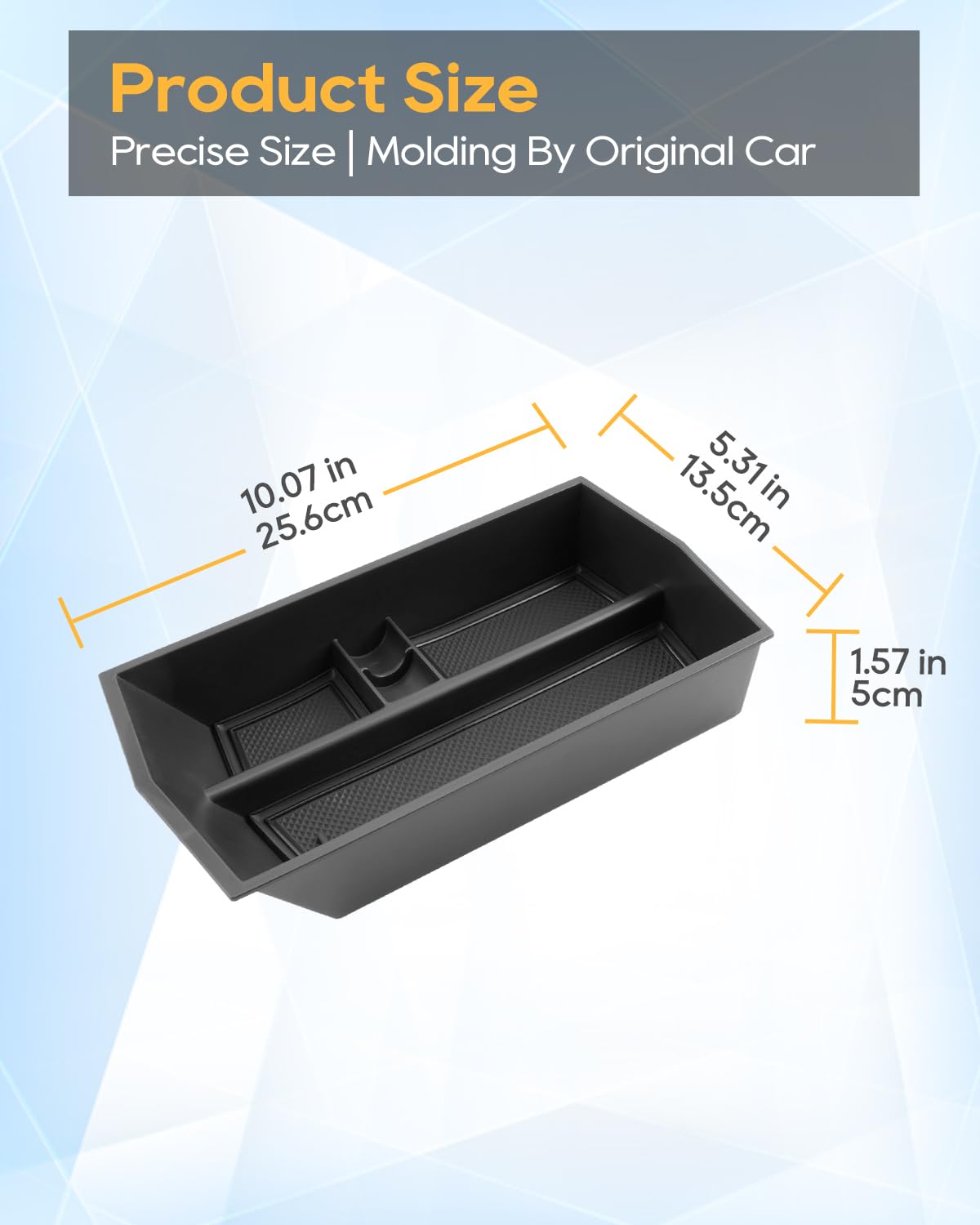 LFOTPP Caja de almacenamiento para consola central compatible con Peugeot E-3008 E-5008 EV GT Allure 2024 2025, E3008 P64, organizador de reposabrazos, bandeja para reposabrazos central, guantera