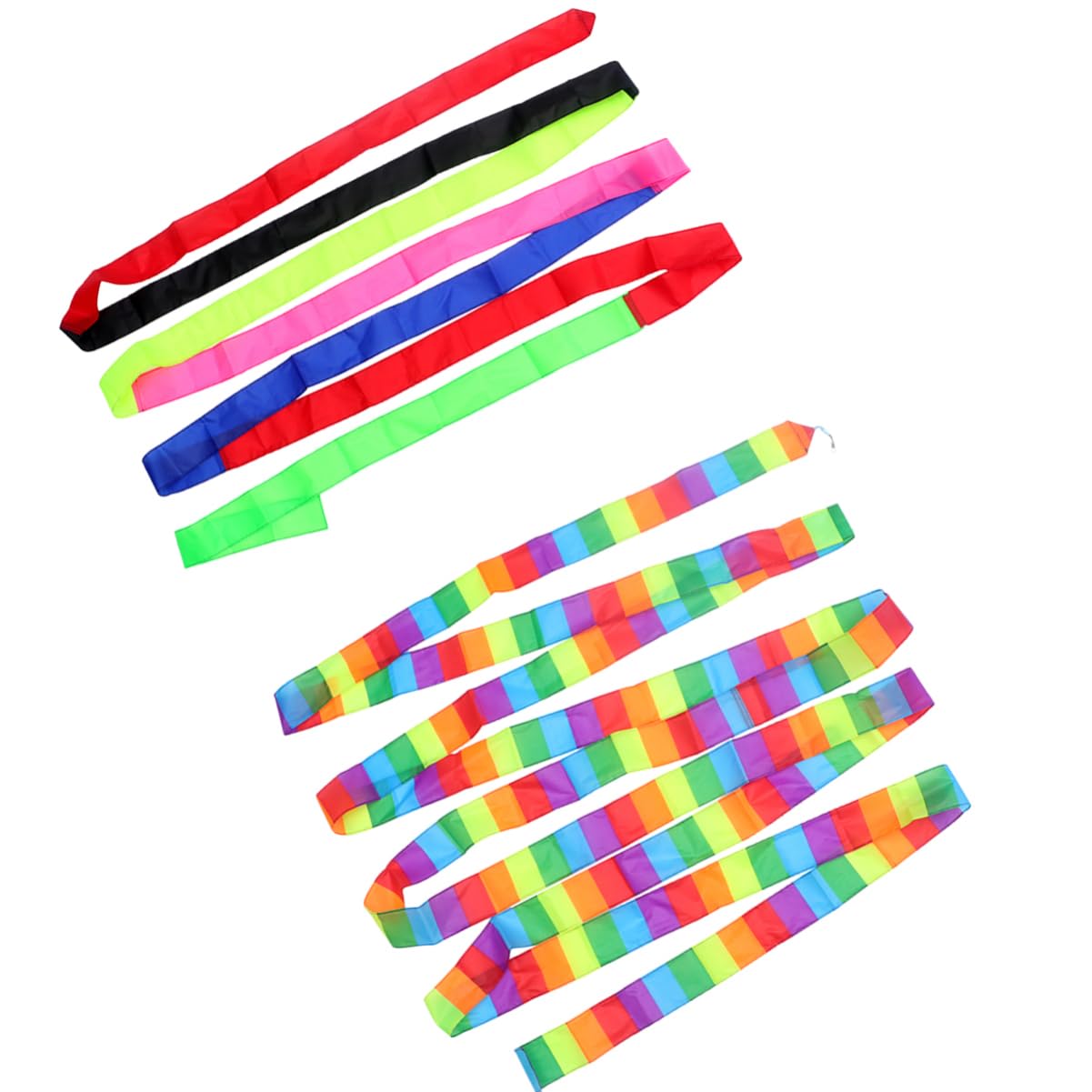 Abaodam Rainbow Kite Tails 2 Pack 10m Length Prism Kite Tail for Outdoor Flying Floating
