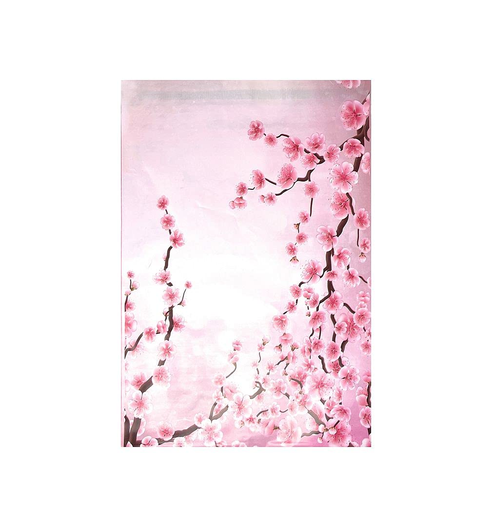 Cute SmileMail Designer Poly Mailers Shipping Envelopes Self Sealing Boutique Bags 10x13 (100 Pcs) Cherry Blossoms