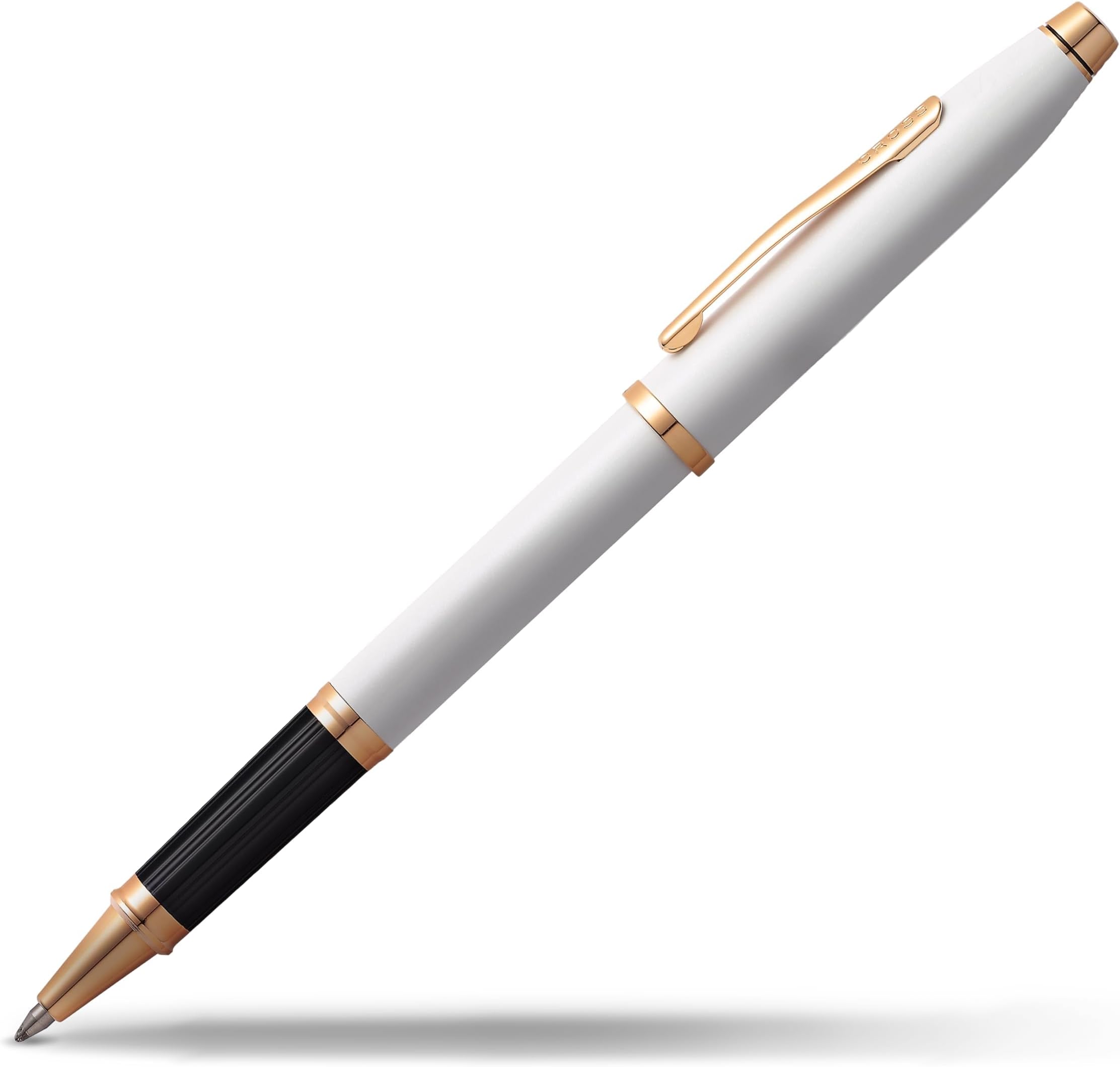 Cross Century II Pearlescent White Lacquer Rollerball Pen - Professional Pen for Everyday Use - Smooth Writing - Comfortable Grip - Black Ink - Durable Construction - Includes Gift Box