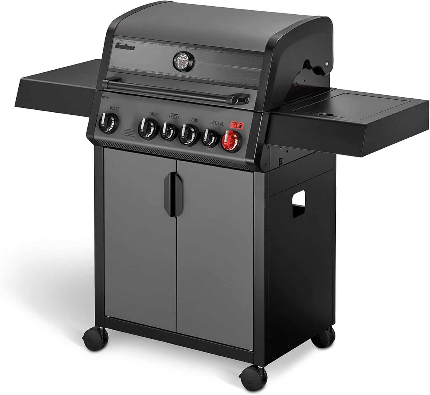 ENDERS - Barbecue Hyde 4-6 brûleurs dont 1 Turbo Zone - 1 brûleur arrière infrarouge - 1 brûleur latéral - SWITCH GRID - 19,4 kW