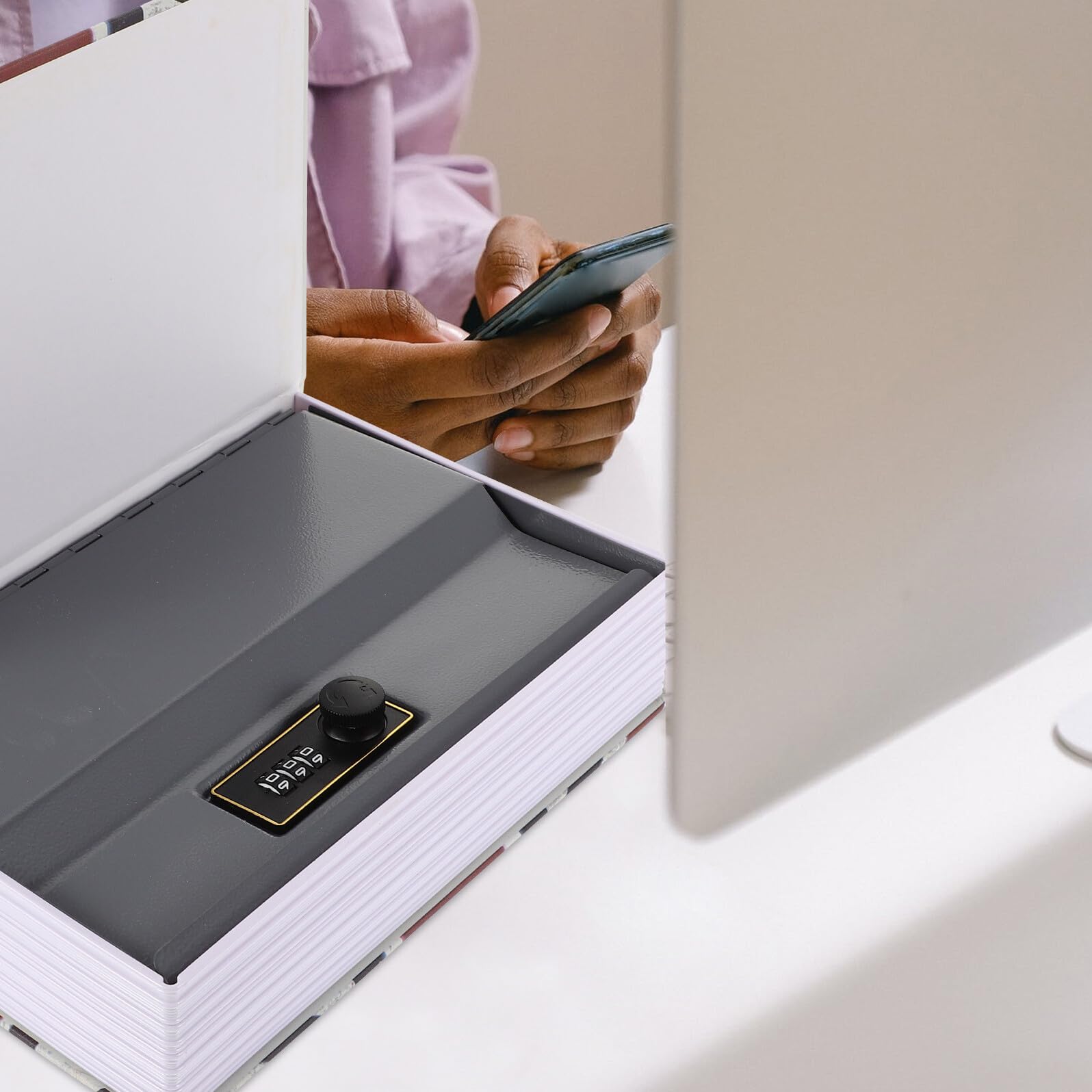 Geheimer Buchsafe mit Zahlenschloss für Zuhause und Büro