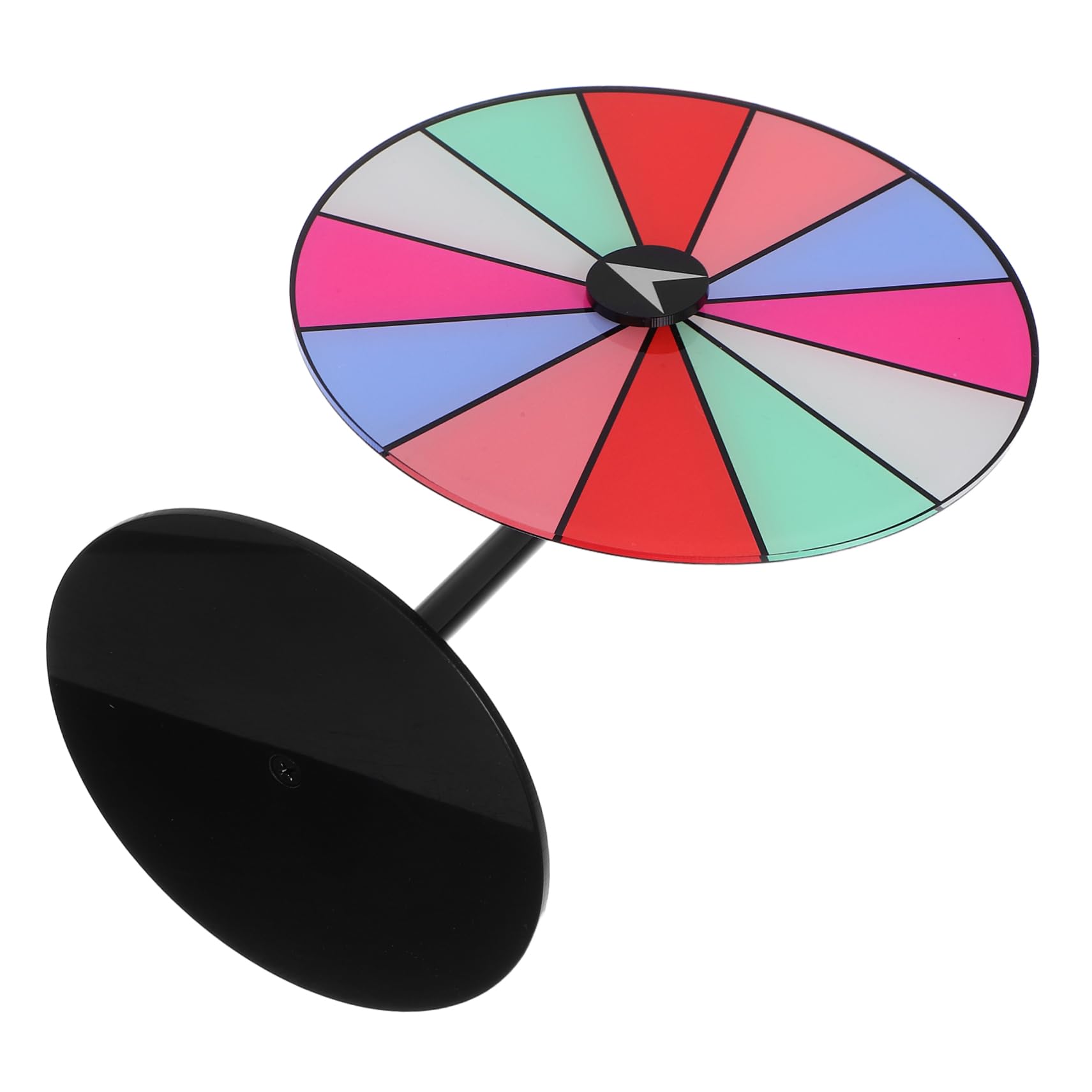 BESPORTBLE Colorful Rotatable Prize Wheel with Dry Erase Surface Interactive Game Turntable for Weddings Parties Celebrations Stable Base for Smooth Spinning Easy Setup Versatile
