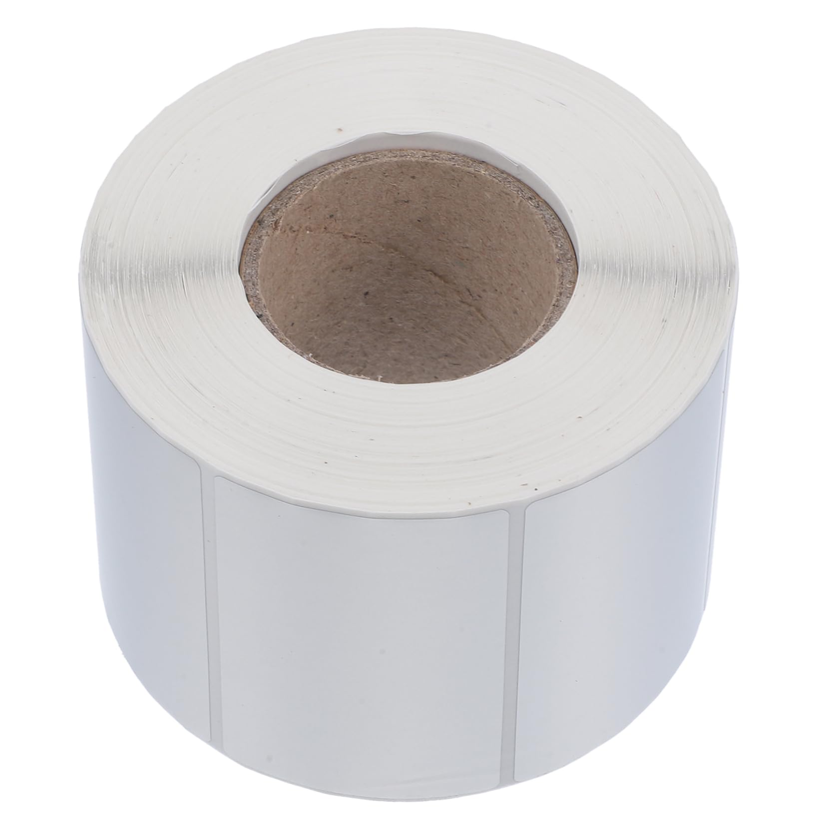 Etichette Adesive Stampabili Argento Pet 1 Rotolo da 1500 Pezzi | Resistenti All’acqua, Superficie No Smudge, Formato Rettangolare Angoli Arrotondati