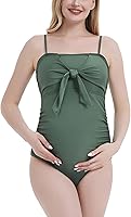 Vista 3 de GINKANA Traje de baño de maternidad de una pieza para mujer, traje de baño monokini para ropa de playa
