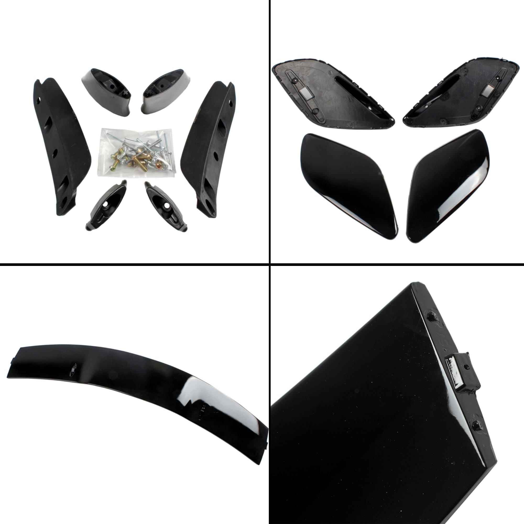 MUTUSAISI Aileron becquet arrière pour Mercedes Benz Classe GLA MK II H247 2020-2025 GLA35/ GLA45/ 180/200/ 220/250, Noir Brillant de Coffre Aile Spoiler de Toit Hayon Wing Arrière Accessoires