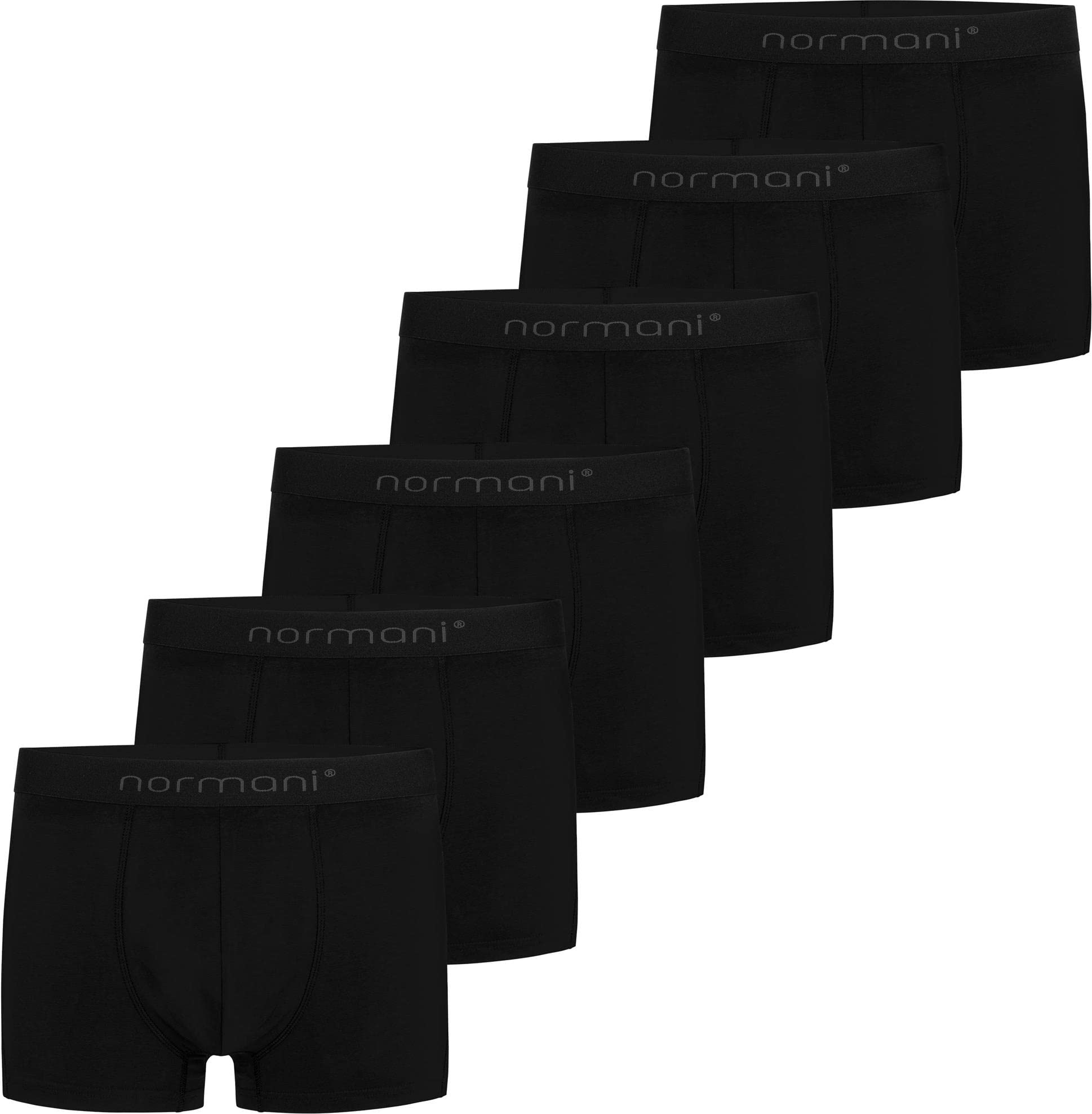 normani 6 oder 12 x Herren Soft Boxershorts - sehr angenehmes Tragegefühl - Männer Unterhosen aus Baumwolle in Größe S - 4XL