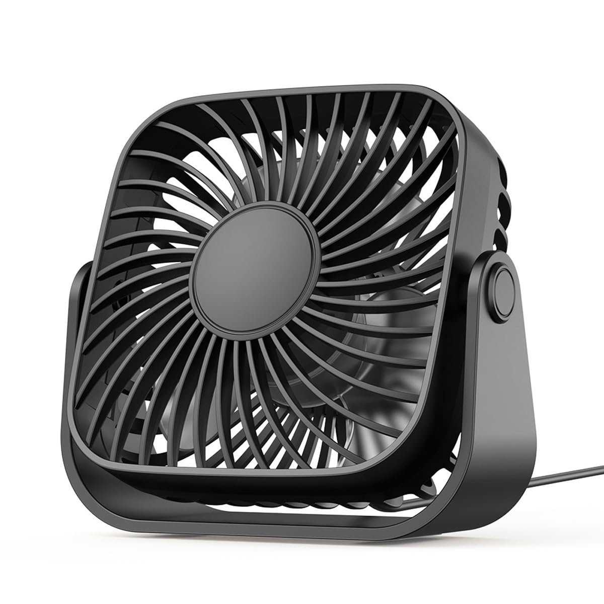 Mini ventilateur USB portable 3 vitesses orientable pour maison et extérieur