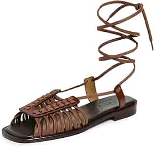 Amazon.com | Hereu Women's Consell Sandals, Tan, 5 Medium US Amazon.com | Hereu Women's Consell Sandals, Tan, 5 Medium US