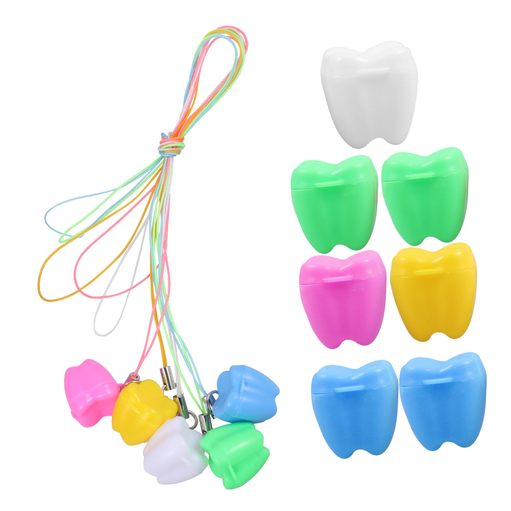 TOYANDONA Lot de 7 jouets à remonter - En forme de dents - Pour l'entretien des dents - Décoration d'Halloween - Cadeau d'anniversaire pour garçons et filles