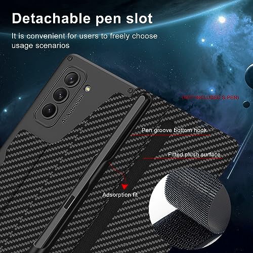 Coque protection intégrale Galaxy Z Fold 5 5G rigide antichoc carbone S-Pen - 4