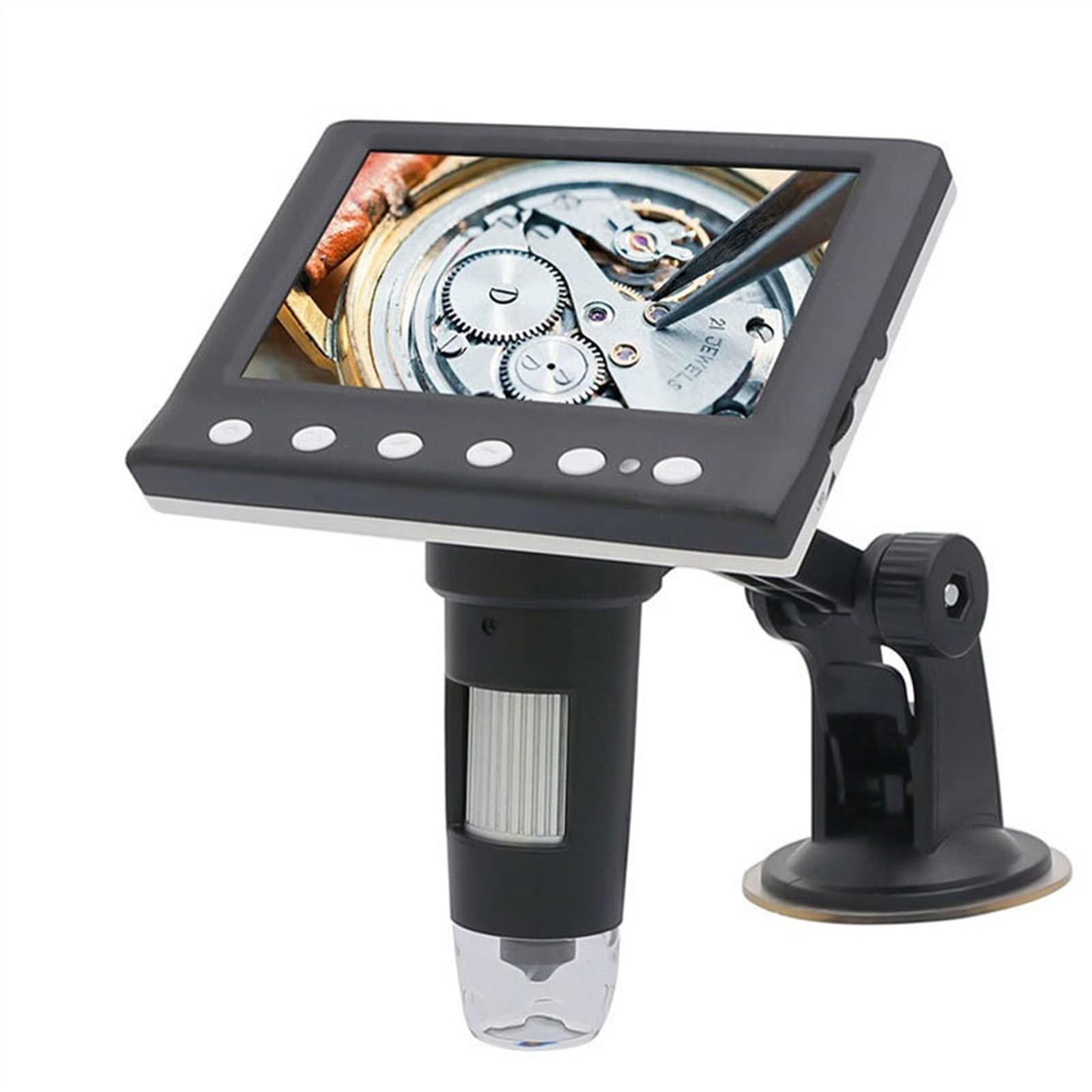 Mikroskop cyfrowy USB 4,3 "LCD 1000X Przemysłowy mikroskop elektroniczny 8 diod LED do kontroli PCB