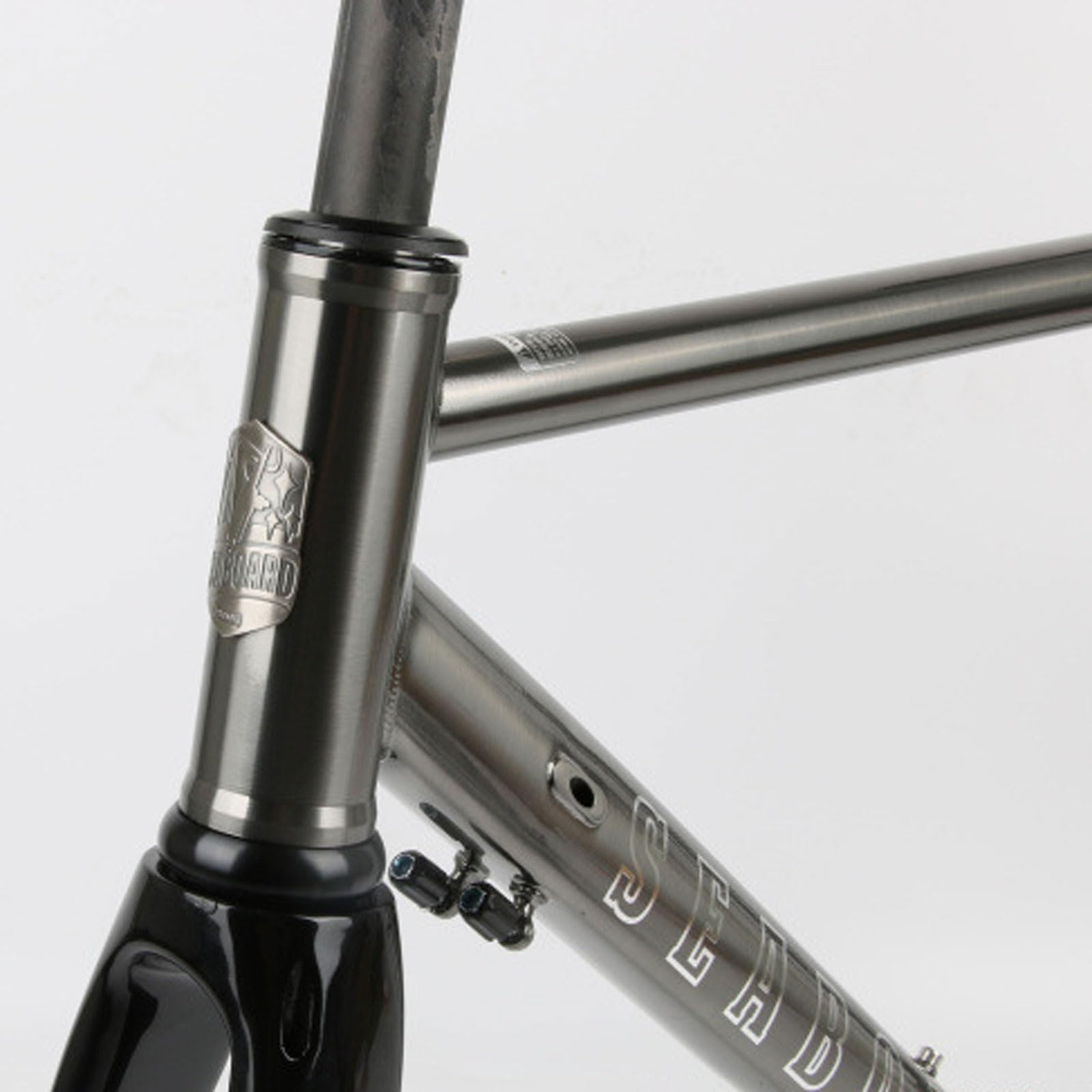 700C Chrom-Molybdän-Stahl Fahrrad Rahmen 44cm 47cm 50cm 53cm 56cm Rennrad Rahmenset Fahrrad Rahmensatz Scheibenbremse Rahmen Steckachsenrahmen F12*100MM R12*142MM BSA BB68mm(Brushed Silver,44cm)
