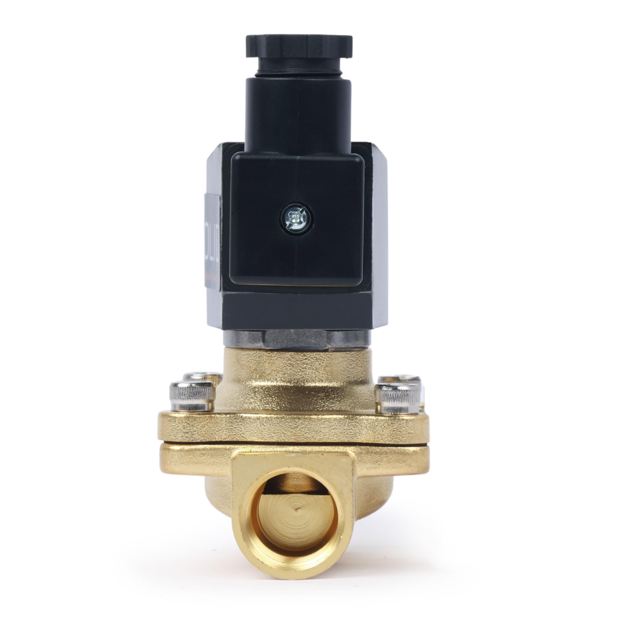 U.S. Solid Électrovanne électrique laiton 1/2" 12 V DC, normalement fermée VITON air, eau, huile, carburant, filetage G