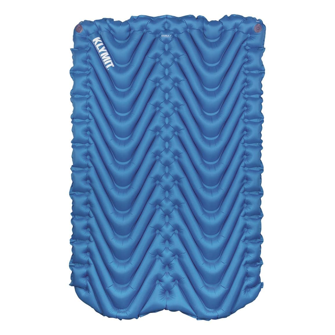 KLYMIT Matelas de Couchage Double V, 2 Personnes, Double Large (119,4 cm), léger et Confortable pour Le Camping, Les tentes pour Deux Personnes, Les Voyages et la randonnée