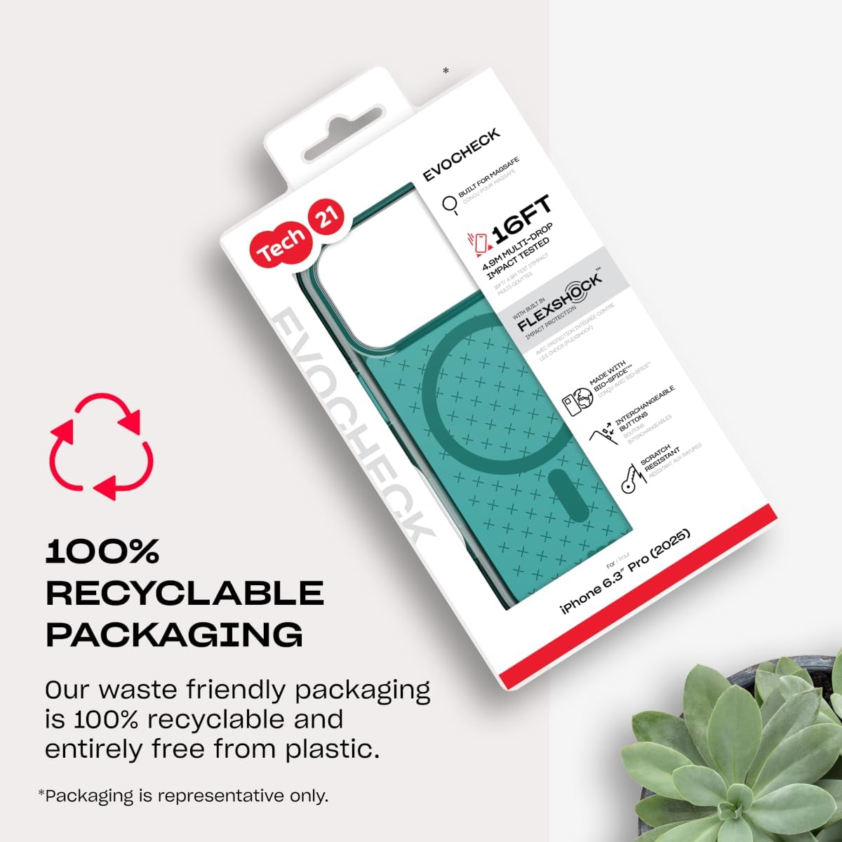 Tech21 EvoCheck with MagSafe for Apple iPhone 17 Pro Quantum Green - Image 11