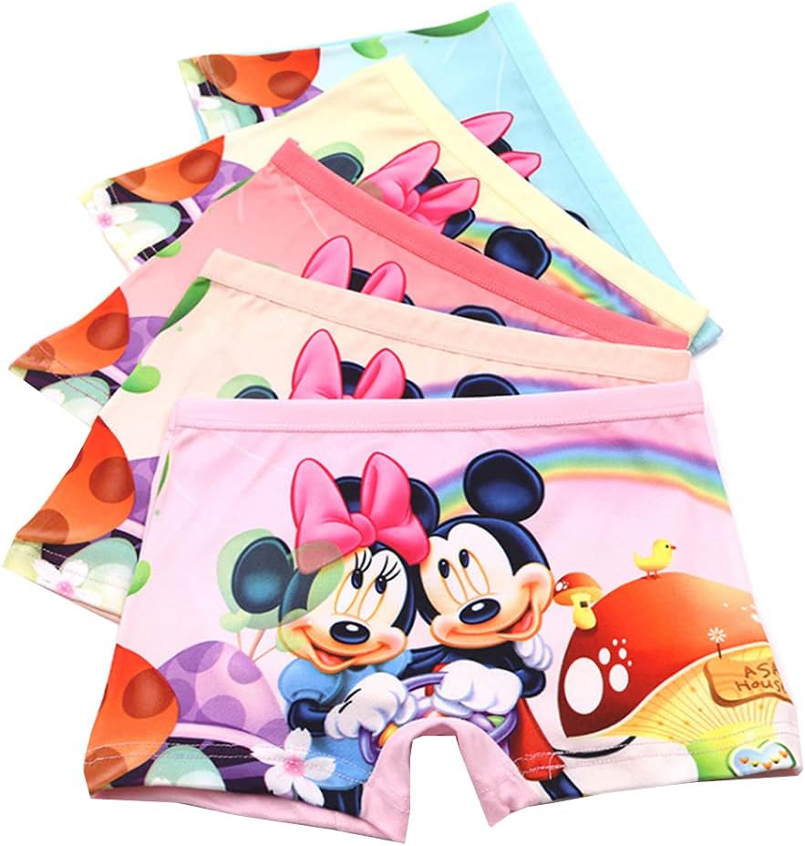 2-8 Year Girls Character Boyshorts Underwear Dress Shorts Multipack