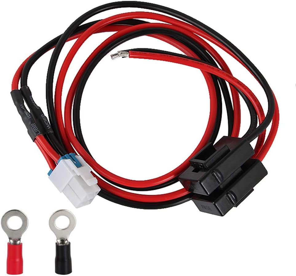 1M 4-Pin 12 AWG 12V 3A DC Power Supply Cable Short Wave Power Supply Cord Cable Adapter for Yaesu FT-450D FT-891 FT-991 Kenwood TS-480SAT TS-590SG TS-890s Icom IC-7000 IC-7100 IC-7610 IC-7300