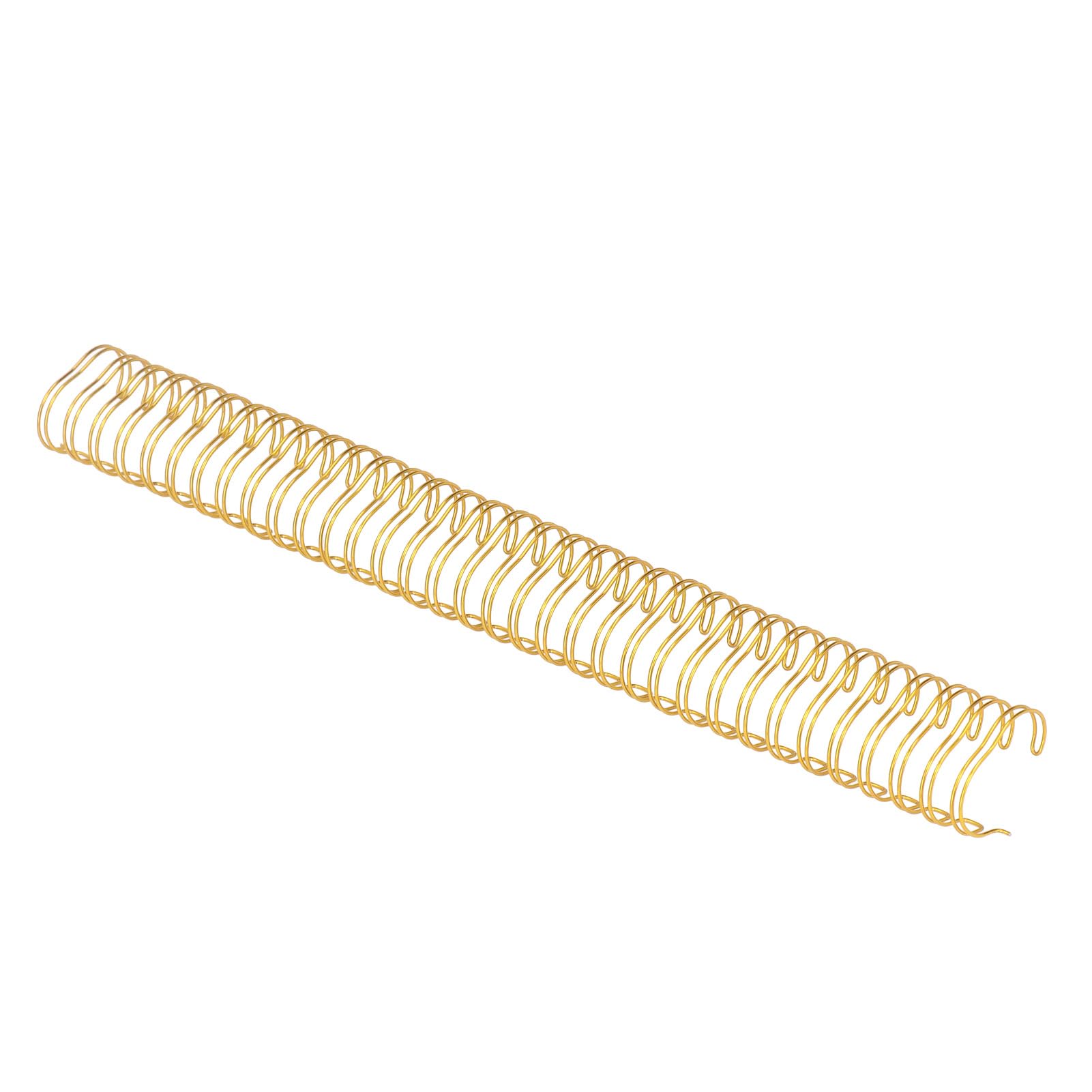 Anelli per Rilegatura in Filo Metallico Dorso per Rilegatura a Doppio Anello Rivestito in Nylon 3/4 Pollici 19 Mm Capacità 180 Fogli Confezione da 50 per Report A4 Presentazioni (GOLD)