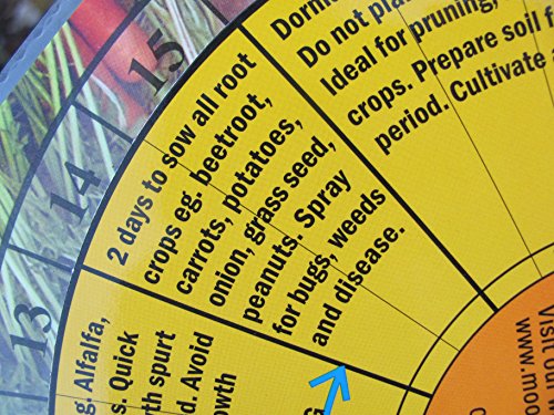 Laminated Perpetual Lunar Moon Calendar Planting Guide Double-Sided | Sustainable - Buy Once, Use Year After Year 365 | The Micro Gardener #TOP4