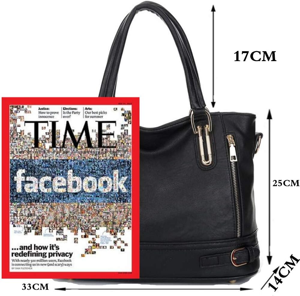 Cayla women Classic Large Capacity Metal Zipper Multi-function PU Soft Leather Top-handle bags Crossbody Shoulder Handbags