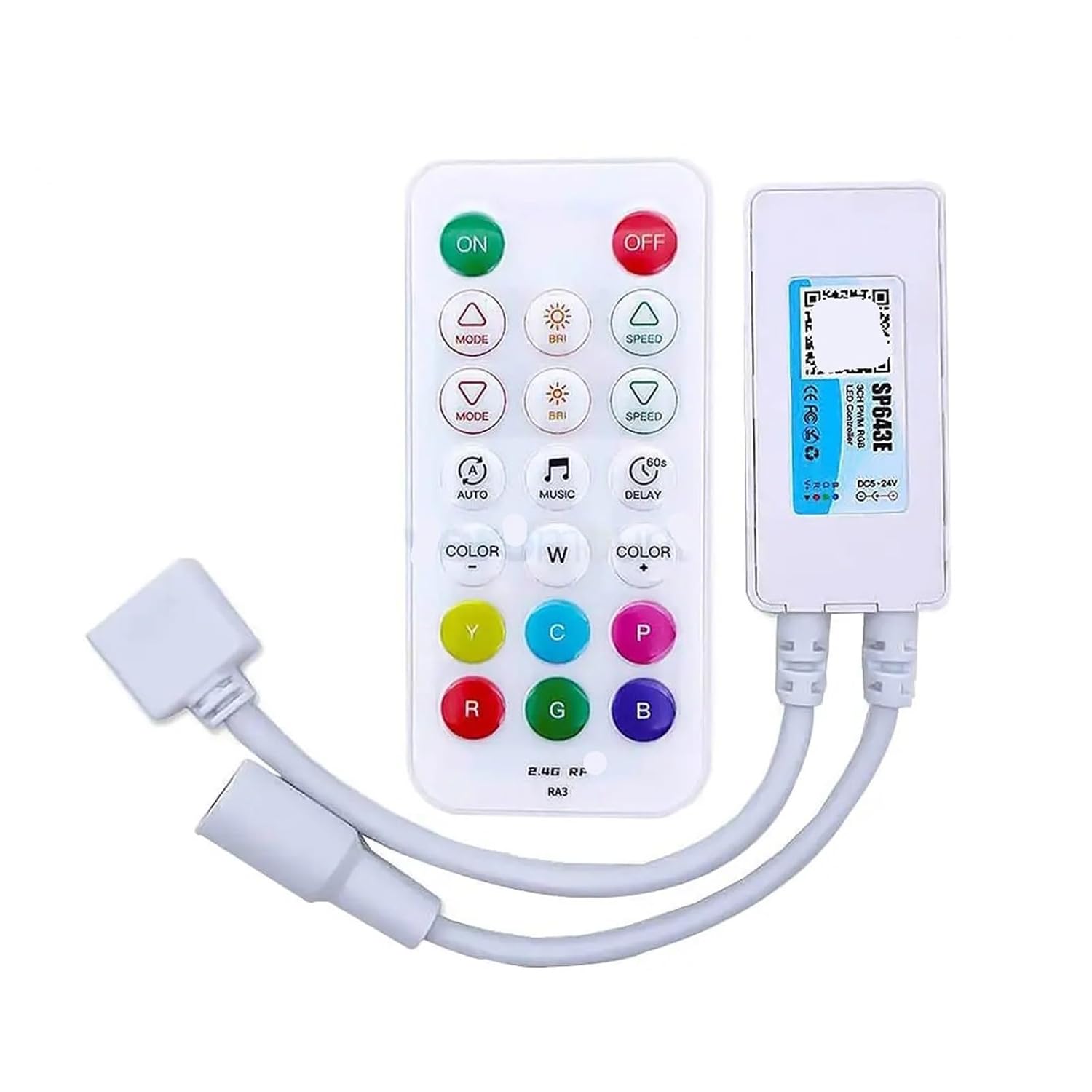 SP641E-SP645E DC5V 12V 24V PWM 2.4G LED Controller Music(SP642E CCT 3Pin)