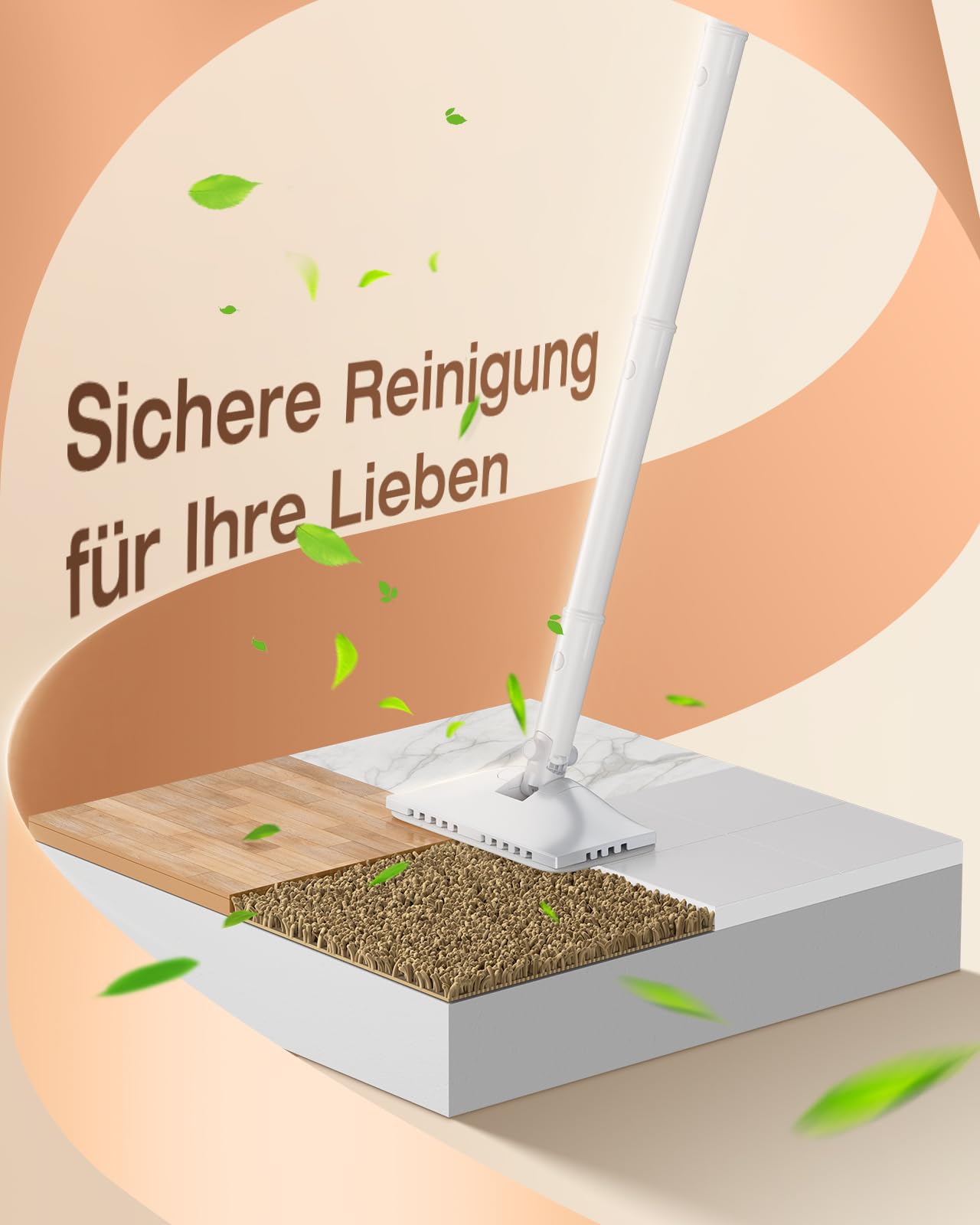 10-in-1 Dampfreiniger mit abnehmbarem Handgerät, 350ml Tank, 10s Aufheizzeit, 248°F (120°C) Dampf,Zubehör 2-Stufen Steuerung & Drehkopf für Böden, Teppiche, Fliesen - Leichtgewicht & Multifunktional