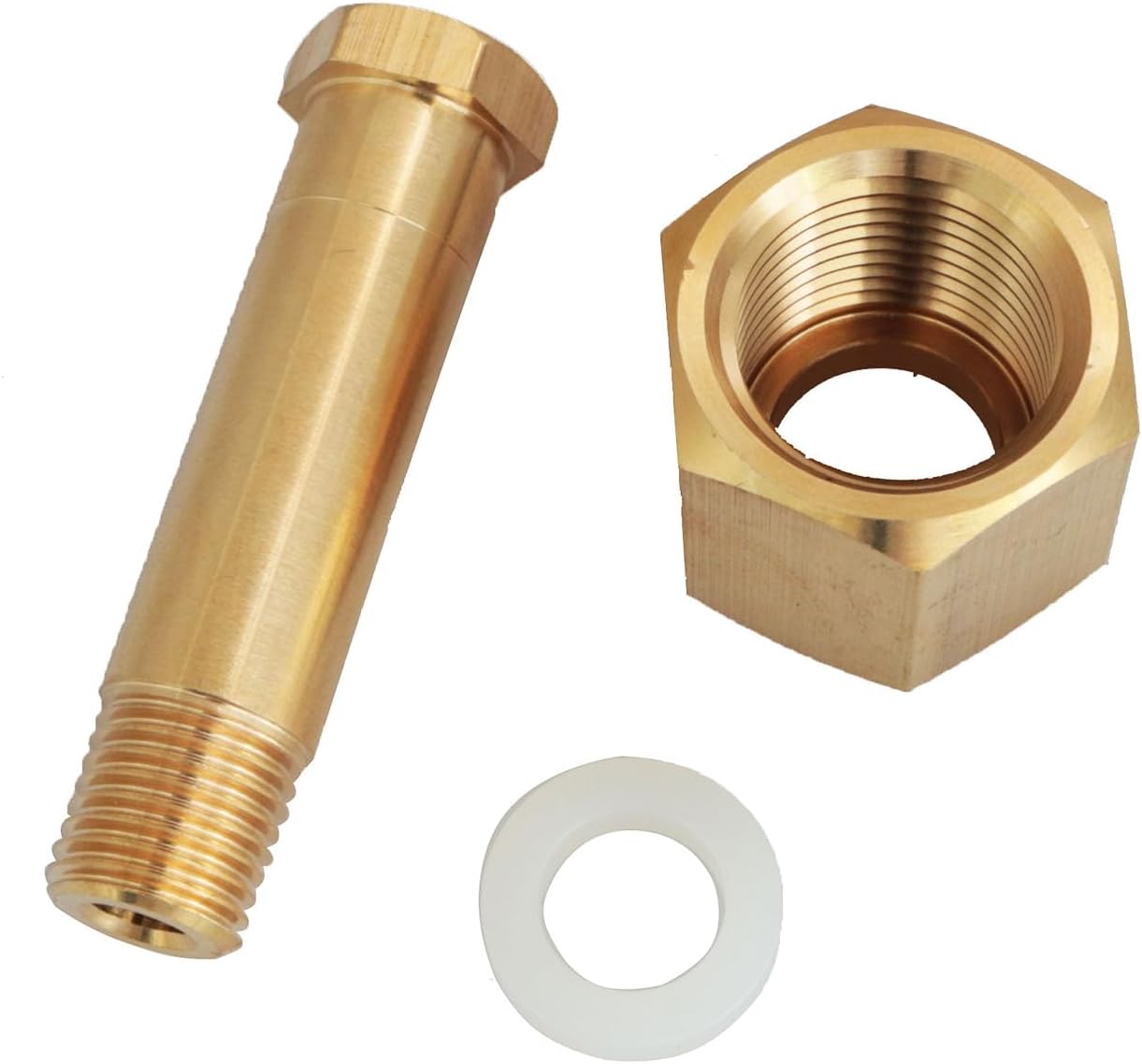 heyous Brass Pressure Reducer Fittings Male 1/4 Inch NPT Adapter Accessories Suitable for CGA-320 Carbon Dioxide Gas Cylinder