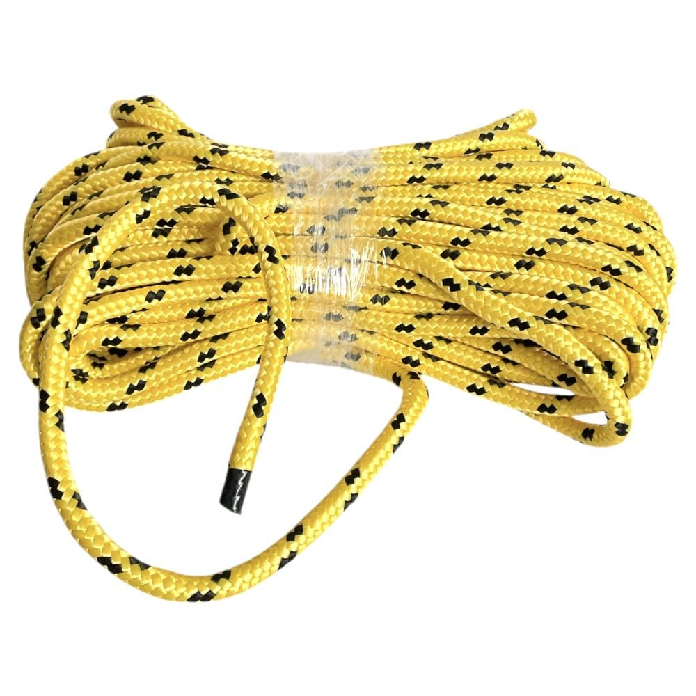 Corda in polipropilene 12 mm x 50 m giallo | Filo intrecciato PP giallo, Corda impermeabile con nucleo, Corda di trazione resistente ai raggi UV