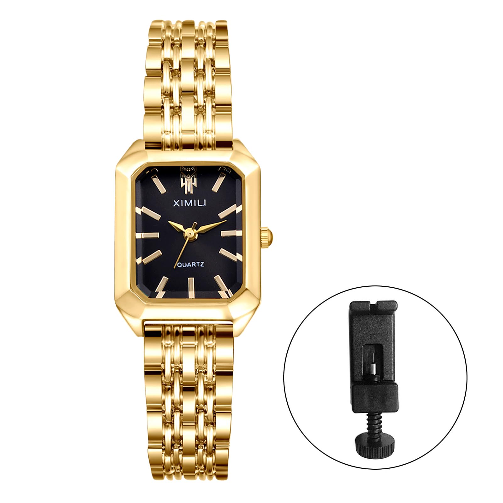 JewelryWe Orologio da Polso al Quarzo da Donna Cinturino in PU Pelle Regalo