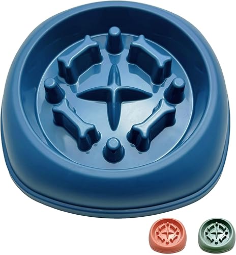 CAISHOW Cuencos de alimentación lenta para perros, cuencos de rompecabezas para perros, cuencos interactivos antideslizantes para alimentación para