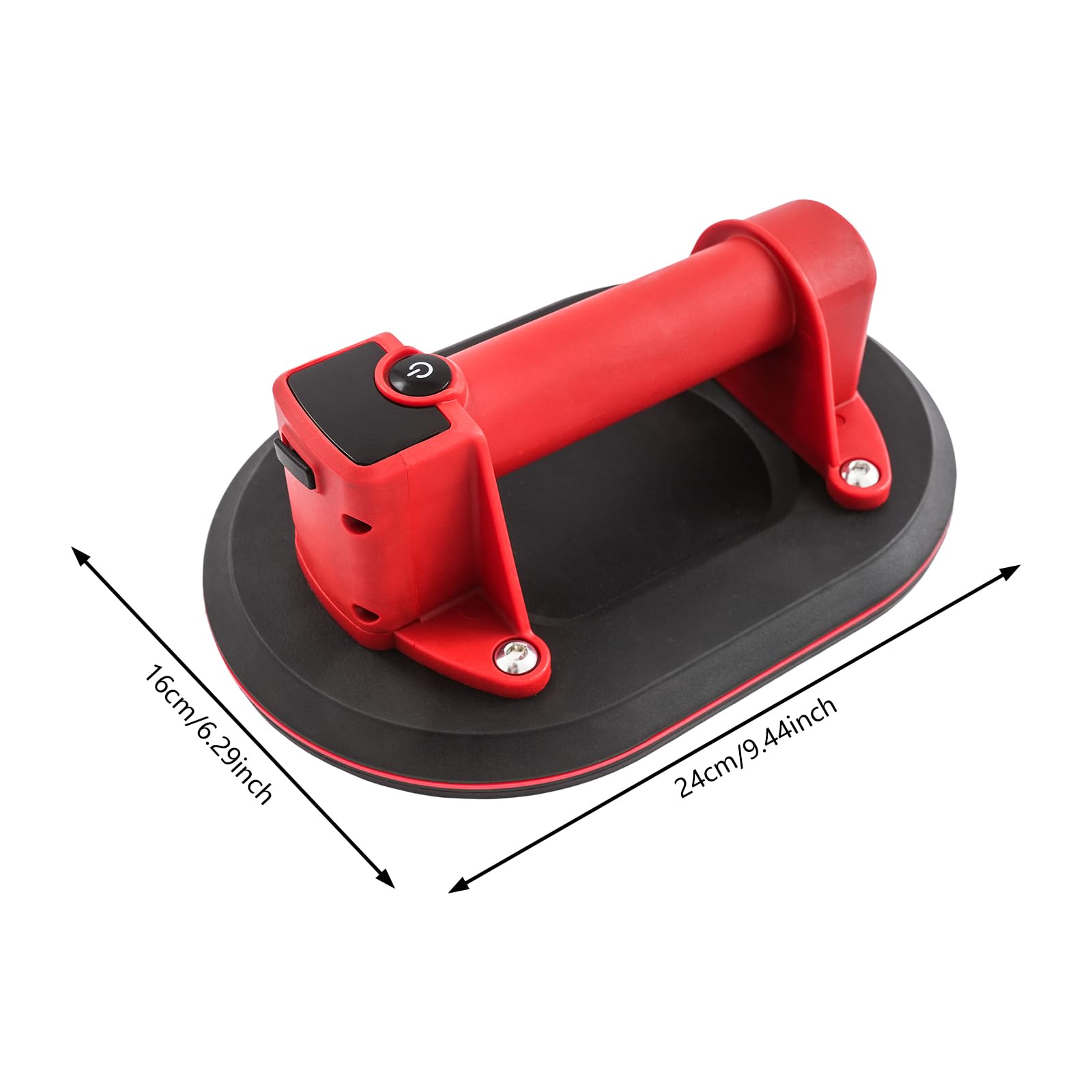 Ventosa aspirante a batteria, sollevatore per piastrelle, in vetro, con display digitale, ventosa elettrica per piastrelle, vetro, 260 kg ellittica