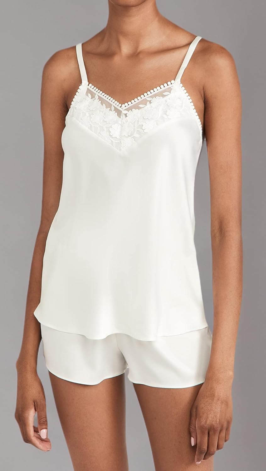 Flora Nikrooz Women's Kylie Charmeuse Cami Set with Lace - Image 7