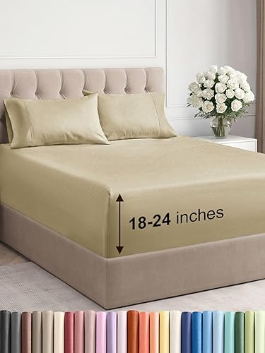 CGK Unlimited - Juego de sábanas para colchones de 21pulgadas