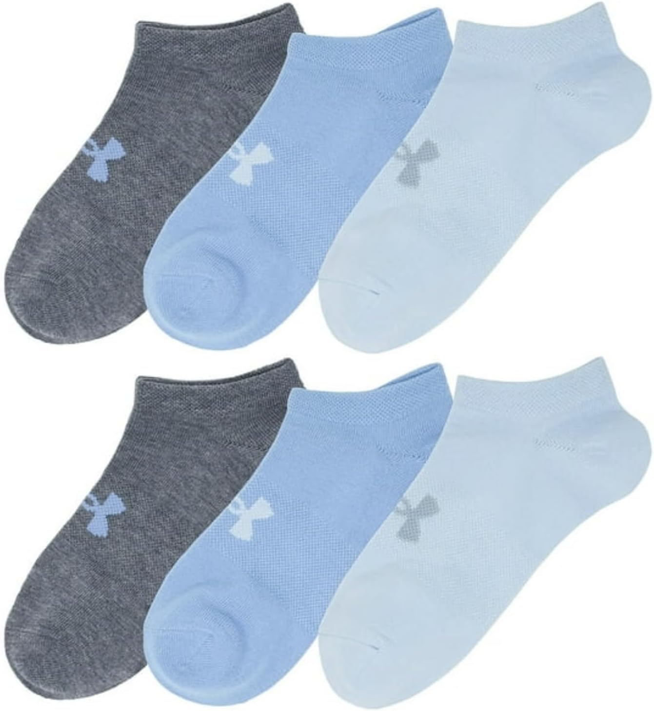 Under Armour UA Training Women's No-Show Socks, Medium Size, 6 Pairs - Image 2