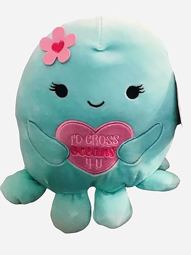 Plantilla oficial de KellyToy Squishmallows del día de San Valentín 2022 (8 pulgadas Olina El Pulpo)