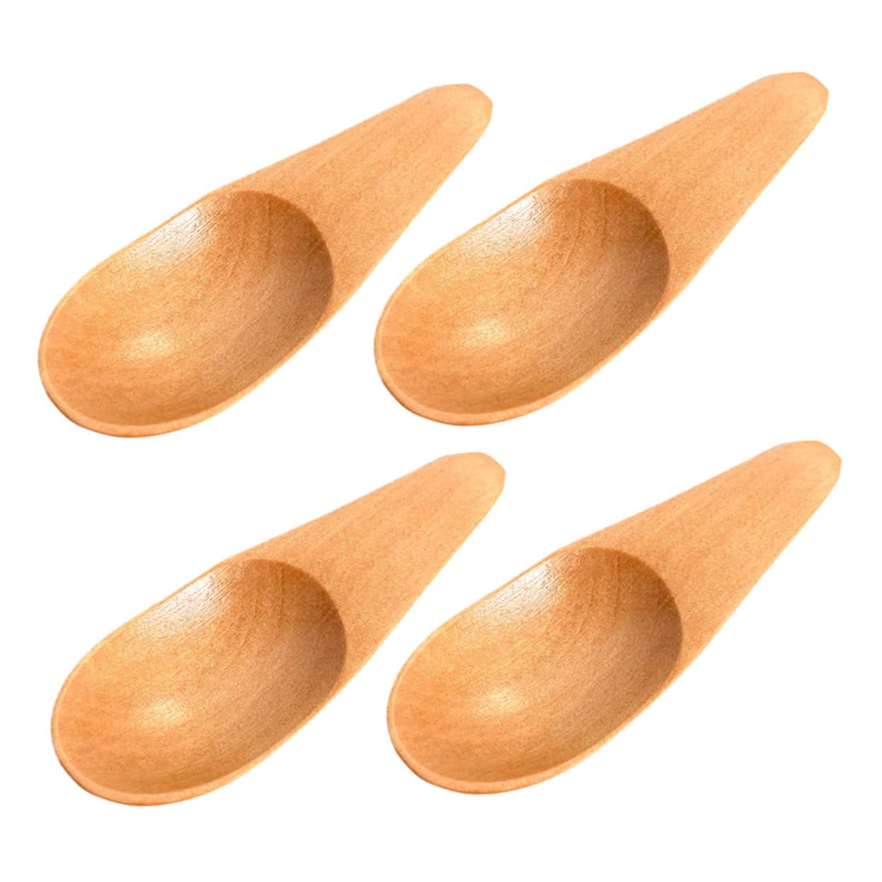 Luxshiny 5sets Kung Fu Tea Tools Small Wooden Spoons for Sugar Honey Spices Salt Flour Condiments 4pcs*5