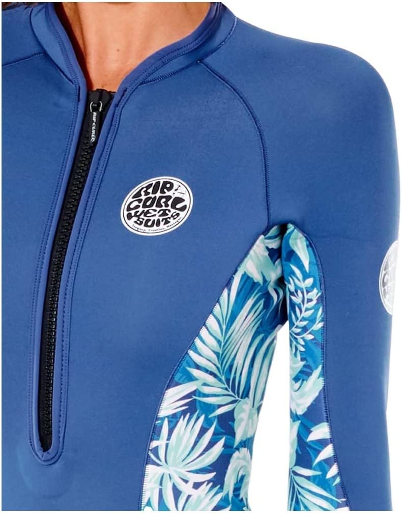 Rip Curl Womens G Bomb 2mm Long Sleeve Shorty Wetsuit 118WSP - Dark Teal - Easy Stretch