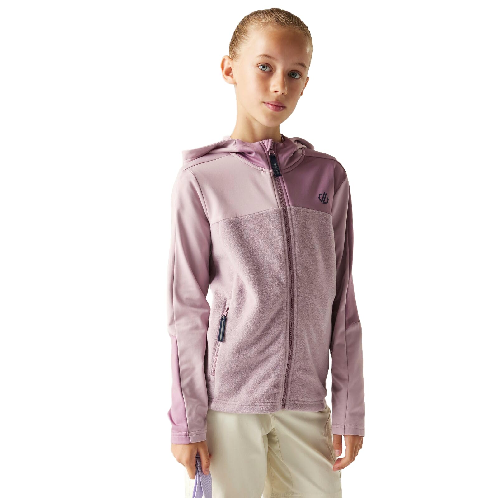 Dare2b Unisex Kids' Thriving IV Stretch Hiking Midlayer, UV Shielded Reflective Walking Jacket