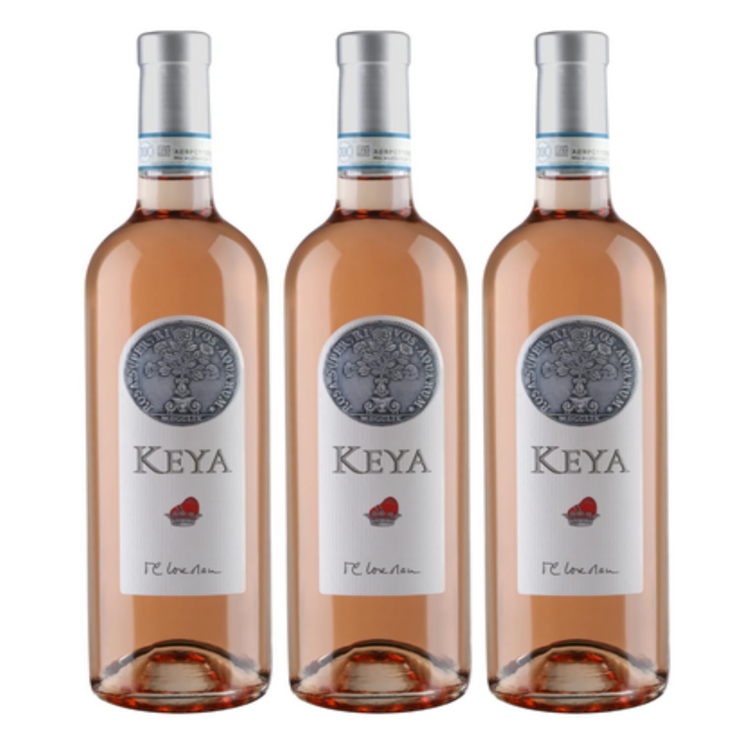 Guerrieri Rizzardi - KEYA Chiaretto Bardolino Classico DOC Corvina Rondinella Sangiovese Molinara Negrara Roséwein Italien rosé trocken inkl. FeinWert E-Book (3 x 0,75l)