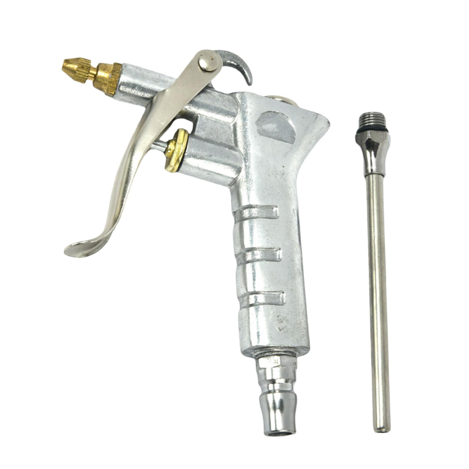 Industrial Air Blow with Brass Air Flows Nozzle Pneumatic Compressor Accessory Tool Cleaning Adjustable Nozzle Dusters