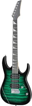 39 Inch Full Size Electric Guitar Kit, HSH Pickup Solid-Body Electric Guitars Set with 5W AMP, Gig Bag, Strap, Extra Strings (Green)