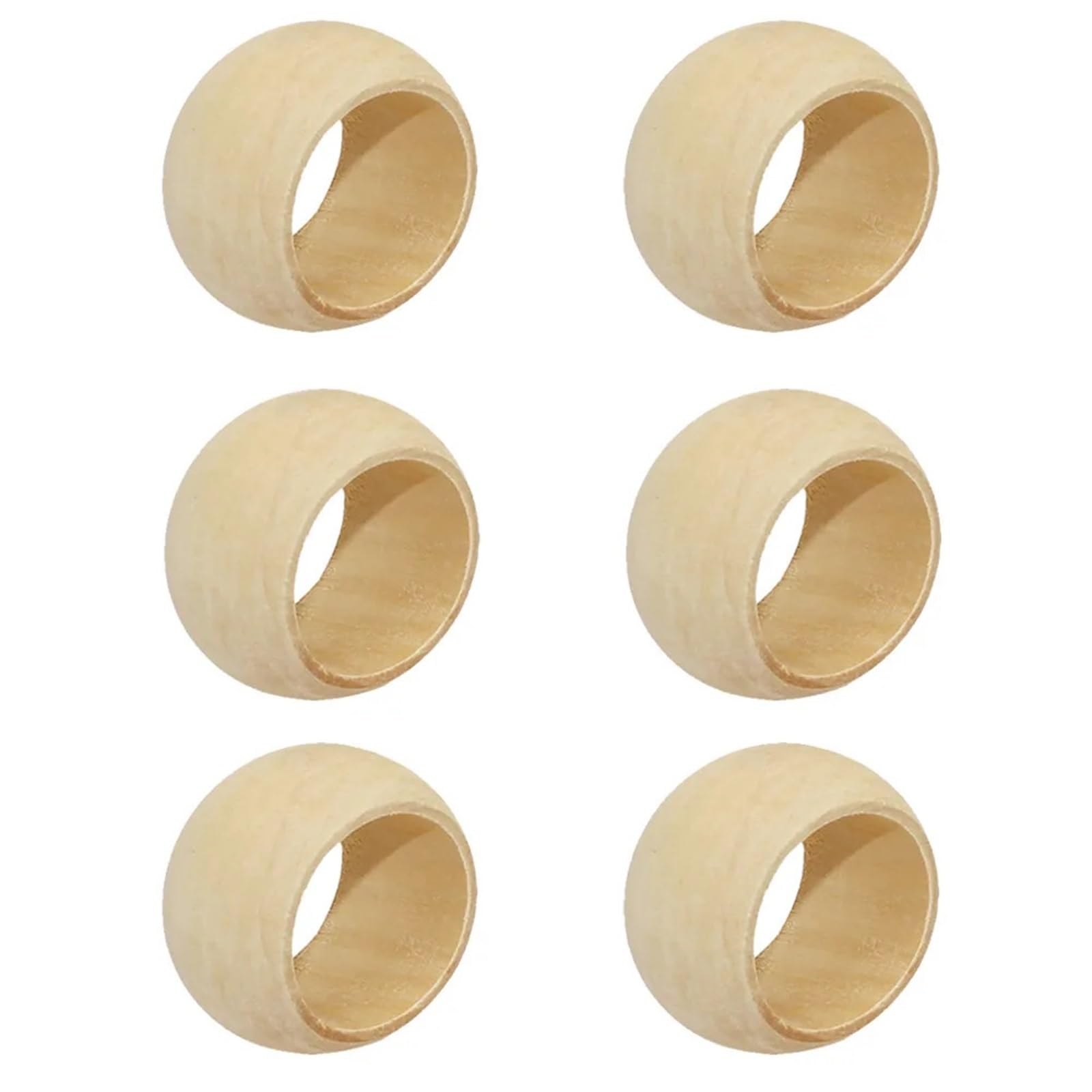 Napkin Rings 10pcs Wood Napkin Holders Wooden For Restaurant Wedding Event Table Decor for Dining Table Decor