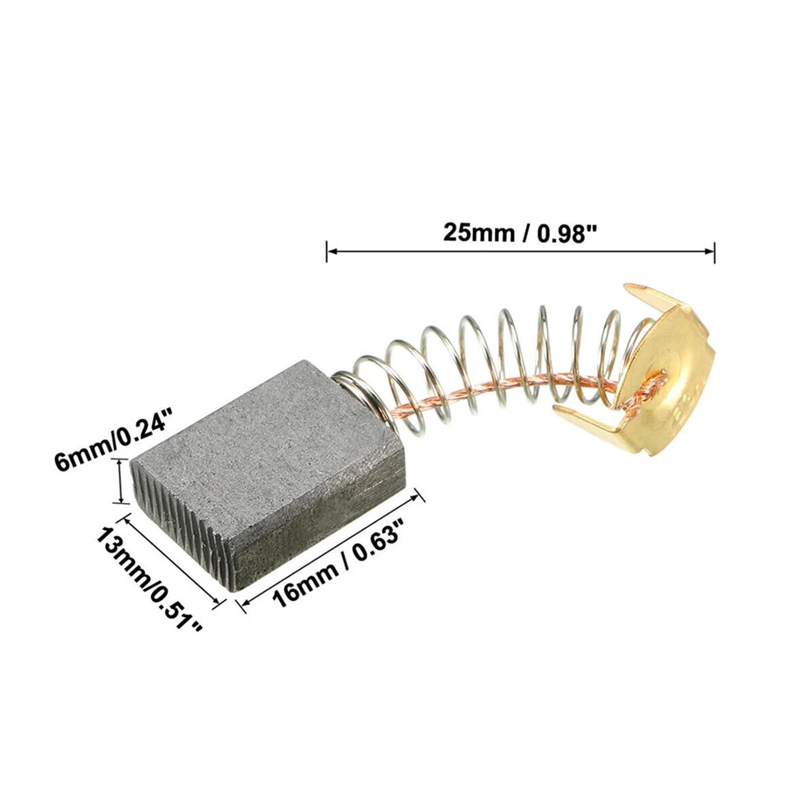 2 szt. Szczotki węglowe do silników elektrycznych 16mm X 13mm X 6mm część zamienna Herramientas Ferramentas multimetr Taladro
