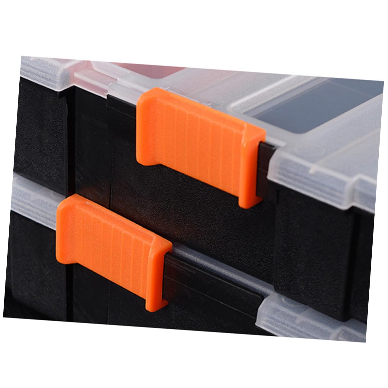 jojofuny Organizador Portátil Tapa de Plástico PP Divisores Removibles Caja de Almacenamiento de Tornillos y Asa Ergonómica para Componentes Electrónicos
